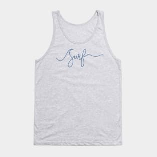 Surf wave squiggle Tank Top